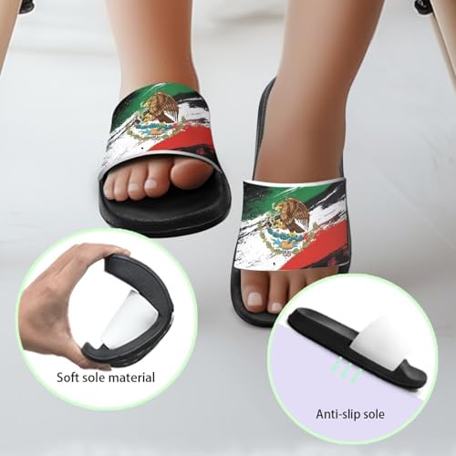 Image of Boy & Girls Slide Sandals Kids Shower Shoes Non Slip Summer Slippers Beach Sandals