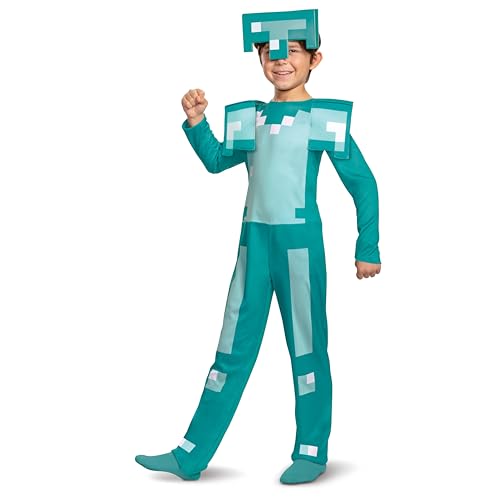 Disguise Minecraft Armor Costume, Official Minecraft Kids Halloween Costume