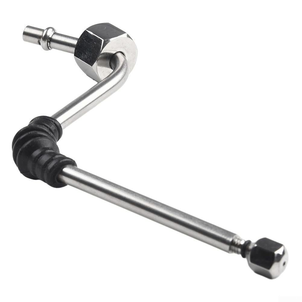 Varita de vapor mejorada para Dedica EC680 EC685 ECP35 Series, boquilla espumadora de leche de 6 mm con codo de goma antiquemaduras, pieza de repuesto de brazo de vapor de acero inoxidable (3 agujeros — view 3