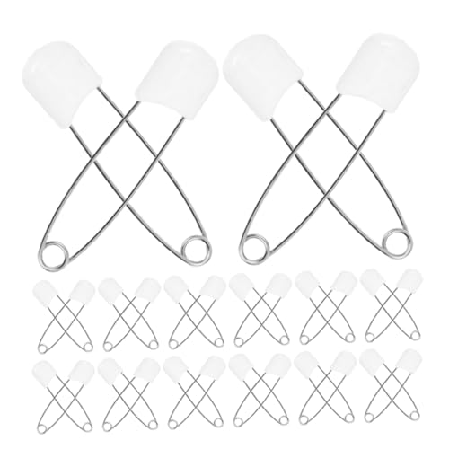 AUTSUPPL 30Pcs Diaper Pins Safe Reliable Gentle Cloth Diaper Fasteners for Easy to Use for Delicate Skin Portable Design for Convenient Storage