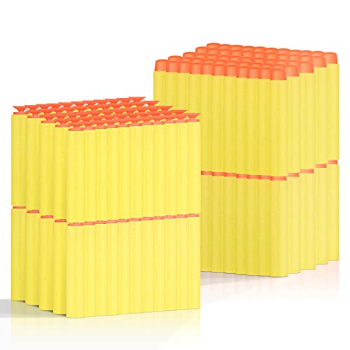 Voluart 200pcs Nerf Bullet Refill Darts Premium for Nerf N-Strike Elite Blasters Gun, Universal Dart Ammo Pack