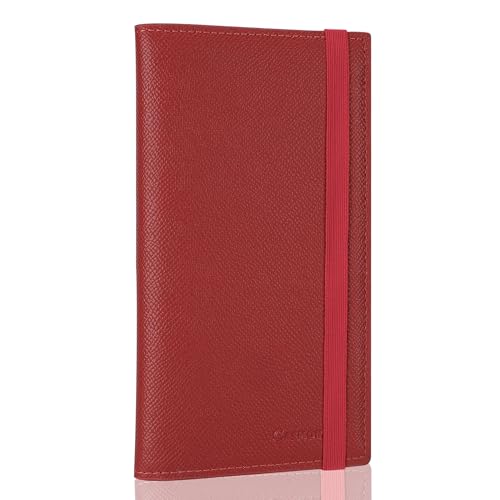 Image of CASMONAL Checkbook Covers for Personal Checkbook Holder RFID Premium Vegan Leather Checkbook Cover for Duplicate Checks