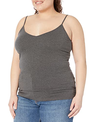Image of Amazon Essentials Women's Slim-Fit V-Neck Cami, Pack of 4