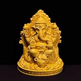 YJXGVJFQ Statues Boxwood Wood Sculpture de l'éléphant Dieu Ganesha Lucky décorations Dieu de Richesse Asseter la décoration de Voiture 5 '(Taille: 12 cm 5 Pouces) liujiapeng55 (Size : 12 cms 5 inch)