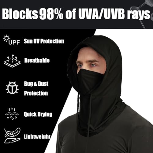 Image of 3 Pcs Cooling Balaclava Mask Summer Balaclava Sun UV Protection Hood Breathable Full Head Mask Face Cover for Men Women