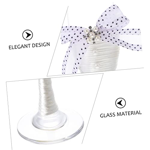 Luxshiny 2 Pçs Cálice De Vidro Rochas Óculos Decoração De Casamento Óculos De Casamento Copo De Uísq