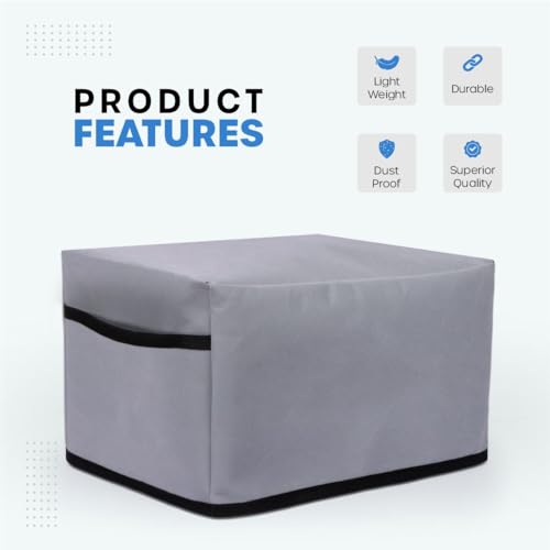Image of Crasome Dust Proof Water Resistant Kitchen Wet Grinder Cover for 2 Litre Table Top Ultra Grind+ Gold - Grey