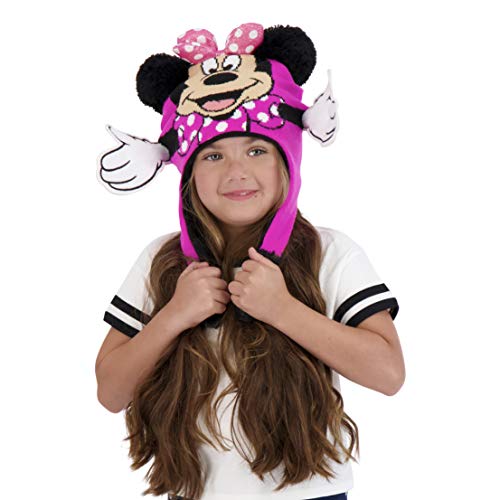 Girls Little Pony, Frozen, Minnie Mouse, Paw Patrol Winter Hat Squeeze Flap Fun Cold Weather Beanie Ages 4-72