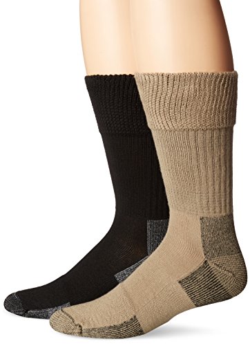 Dr. Scholl's Men's 2 Pack Non-Binding Diabetes and Circulatory Odor Resistant Crew Socks