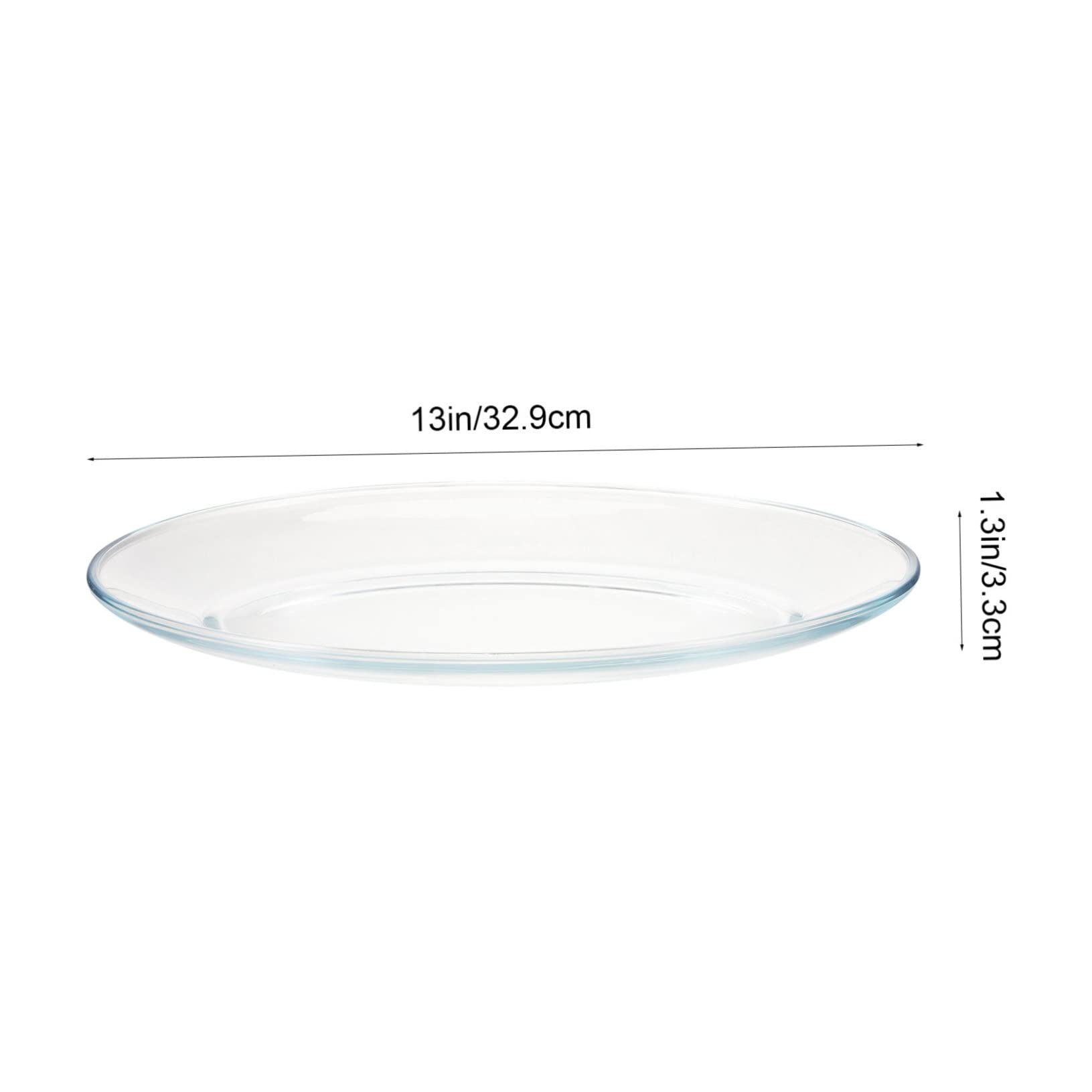 Zerodeko Plato de Pescado de Cristal Templado Transparente Grande Ovalado | Apto para Microondas, Horno y Lámpara de Calor, Uso en Hogar y Restaurante