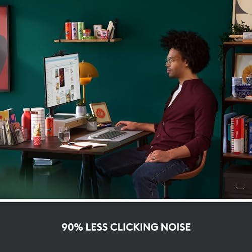 Logitech Signature M550 L Full Size Wireless Mouse - for Large Sized Hands, 2-Year Battery, Silent Clicks, Bluetooth, Multi-Device Compatibility - Black - 3