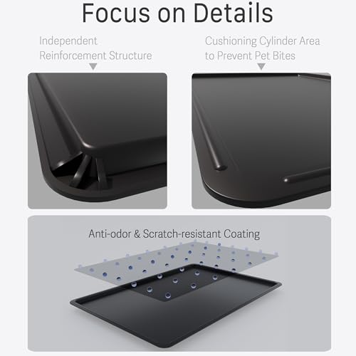 Bandeja para cães de 89 cm - Bandeja de substituição à prova de mastigação, fácil de limpar, fácil d