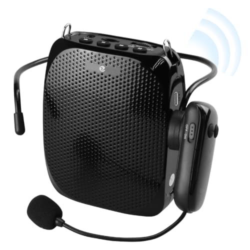 Amazon.co.jp: ZOWEETEK ワイヤレス拡声器 163g軽量 有線+UHF無線