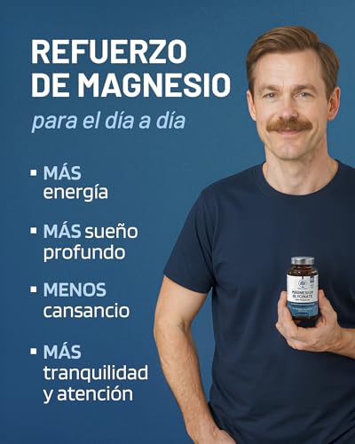 Miniatura 2 de Bisglicinato de Magnesio 1500 mg con vitamina B6 - Sueño y energía | 120 cápsulas veganas - 300 mg de magnesio puro - Glicinato de magnesio quelado - Alta absorción - PharmaZen