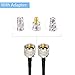 Superbat PL259 Cable CB Coax Cable UHF RG58 Coaxial Cable 3ft +3pcs SMA/BNC/PL259/SO239 Adapter Kit for HAM Radio, Antenna Analyzer, Dummy Load, SWR Meter