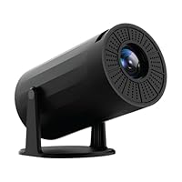 Laser Multi-Angle 1080P LED Portable Projector with Flexible Viewing Angles - Built-in Android TV, WiFi, Bluetooth, HDMI (Black)
