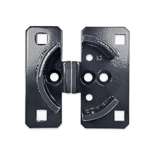 Image of PACLOCK's PL774 Short Puck Hasp, Padlock & Keys Not Included, Puck-Mountable w /Extra Security Features, No Backplates, Grey PC