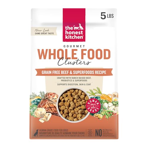 The Honest Kitchen Human Grade Whole Food Clusters Dry Dog Food - Grain Free Beef 5 lb Bag