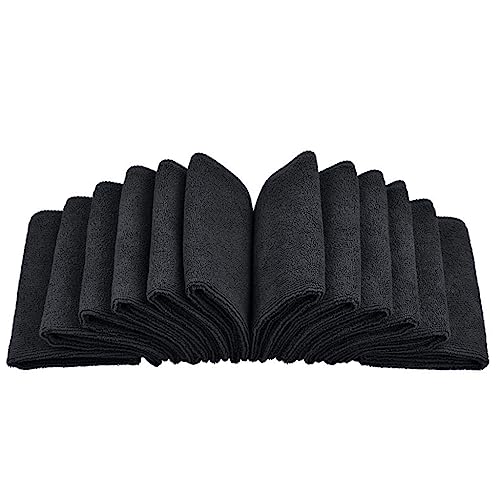 Serviette microfibre noire de coiffure de beauté et spa haute résistance - 2