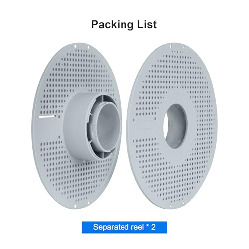 Image of Reusable Spool for Refill Filament,Low-Temp Environment ≤ 90C | Detachable & Easy to Use,High Strength & High Temperature ABS Hollow Refilament Reel,for Bambu Lab 3D Printers (Gray,1 Pack)