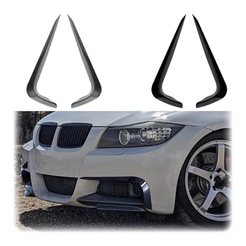 Diffuseur avant pour BMW Série 3 E90 E91 avec finition noir brillant miroir haute précision - 3