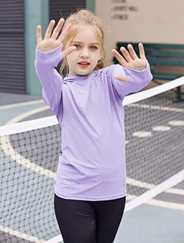 Zaclotre Kids UPF50+ Sun Shirt Girls Quick Dry Fit Sun Protection Clothing Athletic Hoodie with Thumbholes 4 4158oEERdpL. AC