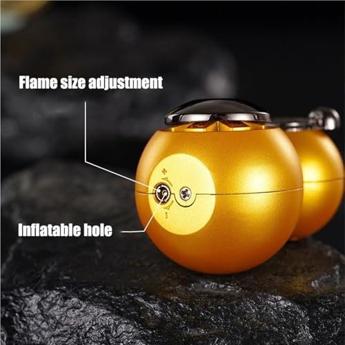 Encendedor portátil recargable con llama ajustable miniatura 4