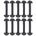 ApplianPar Replacement Leg Band Connectors for Vintage Figures Toys Black Rubber Pack of 10