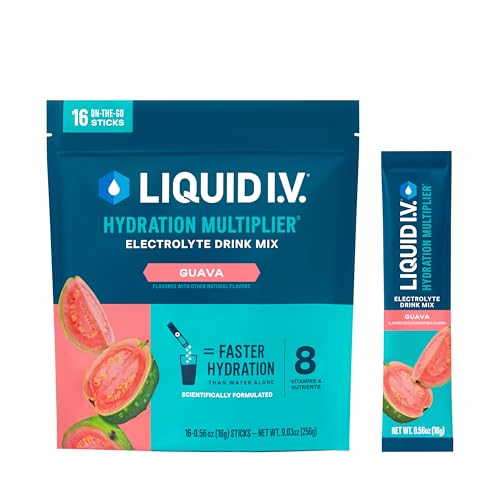 Liquid I.V. Hydration Multiplier Electrolyte Powder — Guava (16 Sticks)