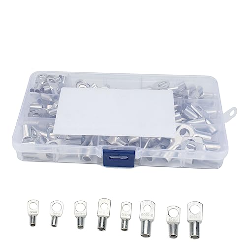 Connecteurs de câbles cuivre : kit 120 pièces bornes à souder pour connexions électriques
