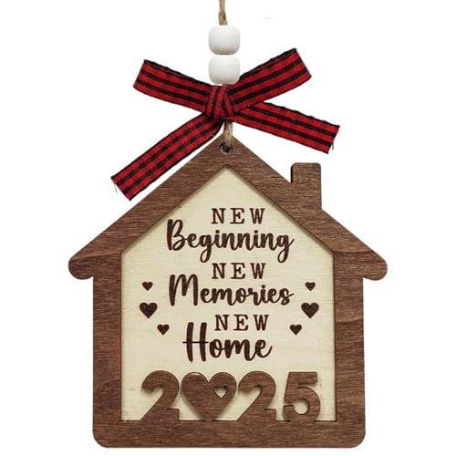 New Home Gifts, House Warming Gifts New Home, 2025 Unique Renting and Moving Gift Ideas, Double Layer Wooden Material, Housewarming for Women, Housewarming Décor, Homeowners Hanging Ornaments
