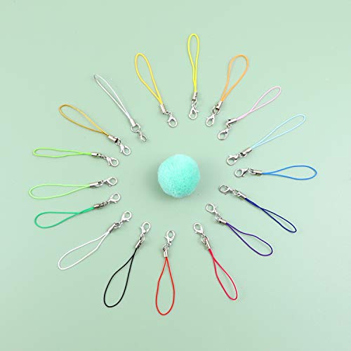 Framendino, 200 Pack Mixed Colors Strap Charm Lariat With Lanyard And Lobster Clasp Cords For Cellphone Usb Trinkets Charms Crystal Key Ring Id Name Tag Badge Holder Diy Jewelry #TOP3