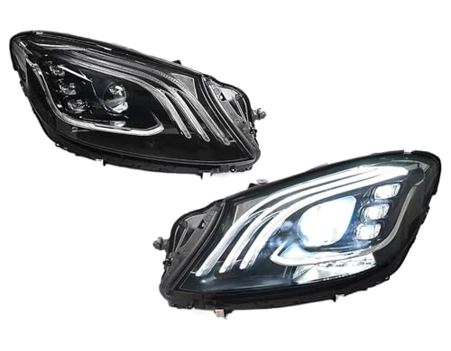 Faros Delanteros Luces de coche conjunto de faros LED para Mercedes para Benz W213 S Clase E E200 E260 E300 E350 2016-2020 faros delanteros cubierta lente lámpara