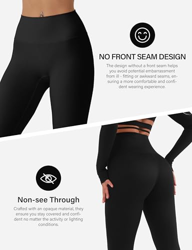 CHARMKING High Waisted Leggings for Women No Front Seam Soft Tummy Control Pants Non See Through Workout Yoga Pants - Image 6