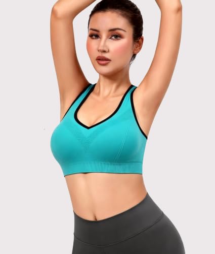 Image of Double Couple Sports Bras for Women Racerback High Impact Support Workout