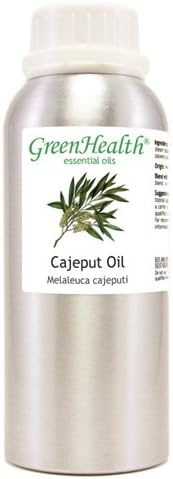 GreenHealthCajeput Essential Oil - 8 fl oz (237 ml) Aluminum Bottle w/Plug Cap 100% Pure Essential Oil