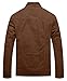 WenVen Men's Cotton Casual Military Cargo Jacket Utility Army Coat (Coffee, S)