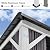 PURPLE LEAF 12' X 14' Hardtop Gazebo Outdoor Metal Double Roof Grill Gazebo White Aluminum Frame Pavilion with Curtain and Netting for Patio, Garden and Backyard, Grey
