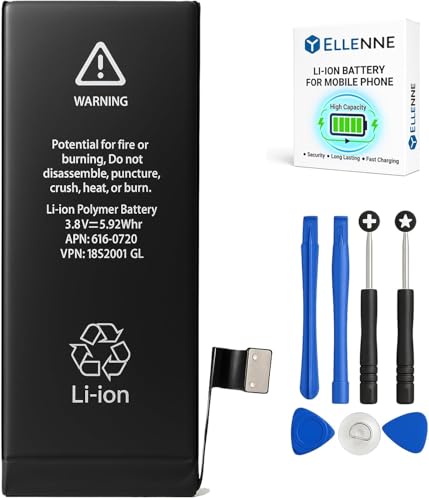 ELLENNE   Batería para Apple iPhone 5C 1510 mAh con kit de destornilladores incluido