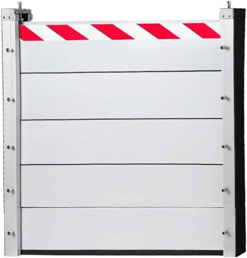 Aluminum Alloy Flood Control Barrier Reuseable Water Retaining Plate for Garage, Basement, Front Door, Driveway(Exterior,101 * 100cm)