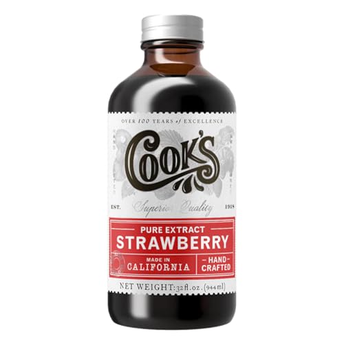 Cook's, Strawberry Extract for Baking, Preserves, Syrup, Cookies, Cakes, 32