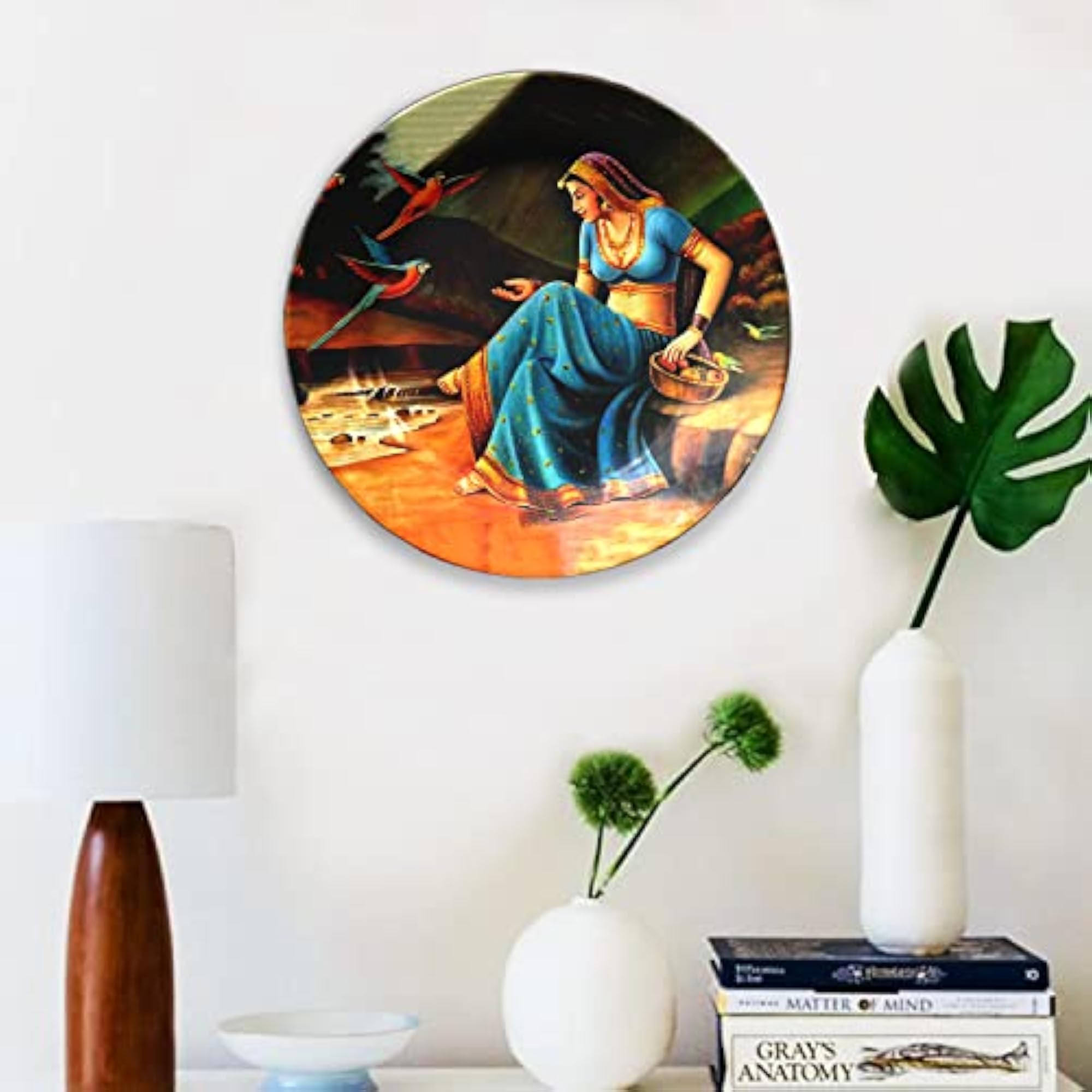 Indian Traditional Art Ceramic Decorative Wall Plates