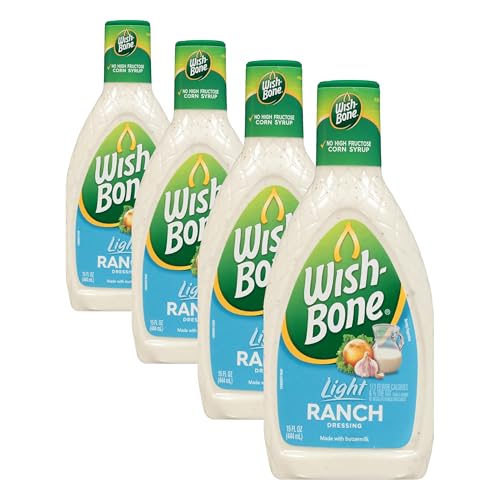 Image of Wish-Bone Light Ranch Salad Dressing, 15 FL OZ (Pack of 4)