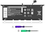 YOBVTBF 52Wh DXGH8 Battery Compatible with Dell XPS 13 9370 9380 Inspiron 13 7000 7390 7391 2-in-1 7490 Latitude 3301 G8VCF H754V 0H754V V48RM HK6N5 P82G P82G002 P113G P114G P115G 7.6V 4-Cell