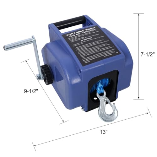 Winche eléctrico 12V para remolques marinos hasta 5000 lbs miniatura 2