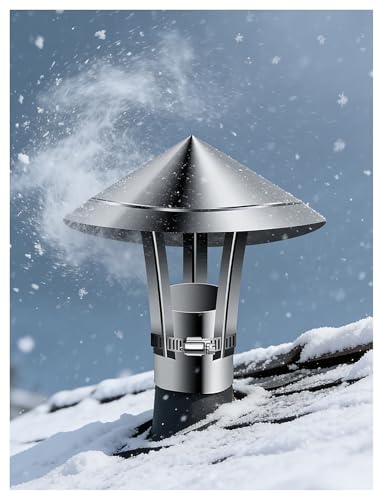 Sombrerete de acero inoxidable 304 para chimenea de 10 cm con diseño anticorrosión 2