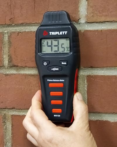 Image of Triplett MS120 Pinless Moisture Meter for Wood and Building Materials with Audible Indicator