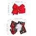 FRCOLOR 4Pcs Christmas Bows Hair Clips for Girls Alligator Clips Hair Barrettes Sweet Xmas Kawaii Bow Hair Accessories for Kids Toddler Holiday Styling
