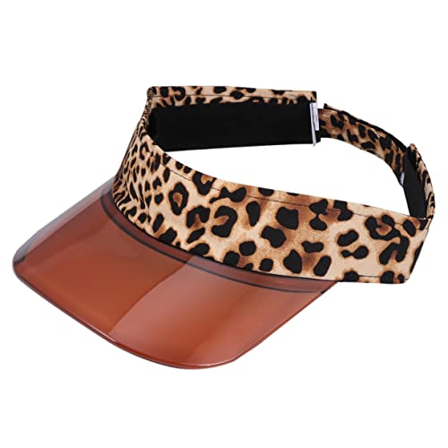 minkissy 1 Pieza Gorra de Personalidad Sombreros para Mujer Guepardo Sombreros de Chicas Sombrero de Visera Tapa Gorra de Leopardo Gorra con Estilo De Moda algodón Yellow