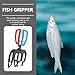 Milisten 2pcs Fish Grabber Fish Controller Iron Grabber Fish Grip Holder Fish Clamp